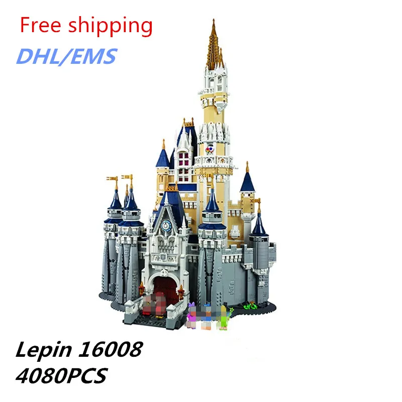 

2018 Hot Lepin 16008 Plastic Mickey Castle Disneys Brick Children's Educational Toys Birthday Gift Compatible 71040