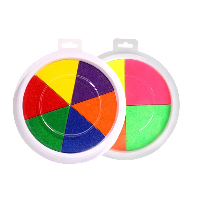 

4/6 Colors Ink Pad Stamp DIY Finger Painting Craft Card Making Drawing Toys Learning Education Drawing Toys For Children