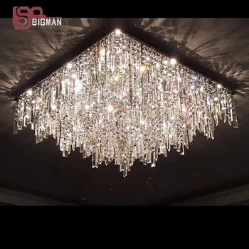 

Promotion sales new modern foyer chandeliers crystal light fixtures lustre G4 luminare