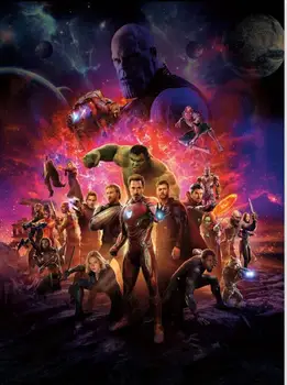 

5D Diy diamond painting Needlework diamond mosaic New avengers Infinity War Marvel pictures rhinestones kits Home Decor