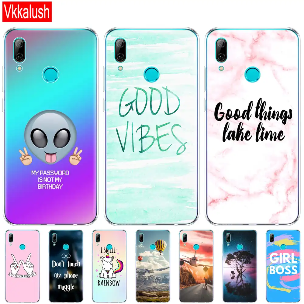 For Huawei P Smart 2019 Cases Silicon Soft Tpu Shell Cover For