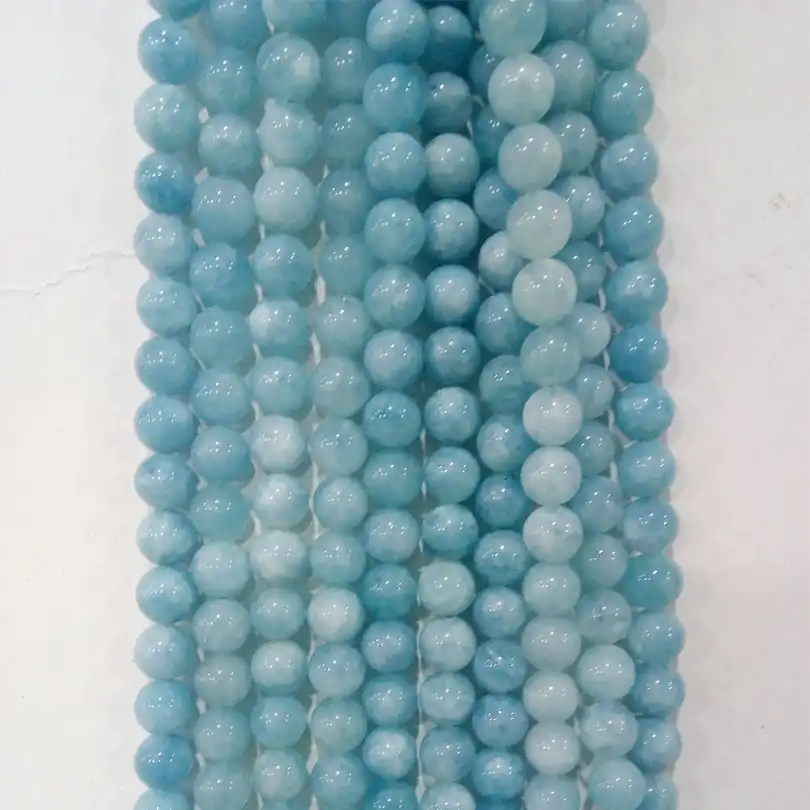 Smooth Gemstone Beads Natural Amazonite Gemstone Beads Jewelry Making gemstone Beads Grade AAA+ 4681012mm