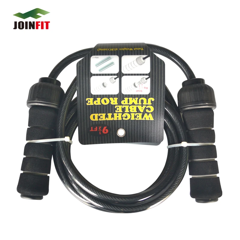 JOINFIT 2.85M Steel Heavy Power Jump Rope Weighted Jump Rope PVC Handle