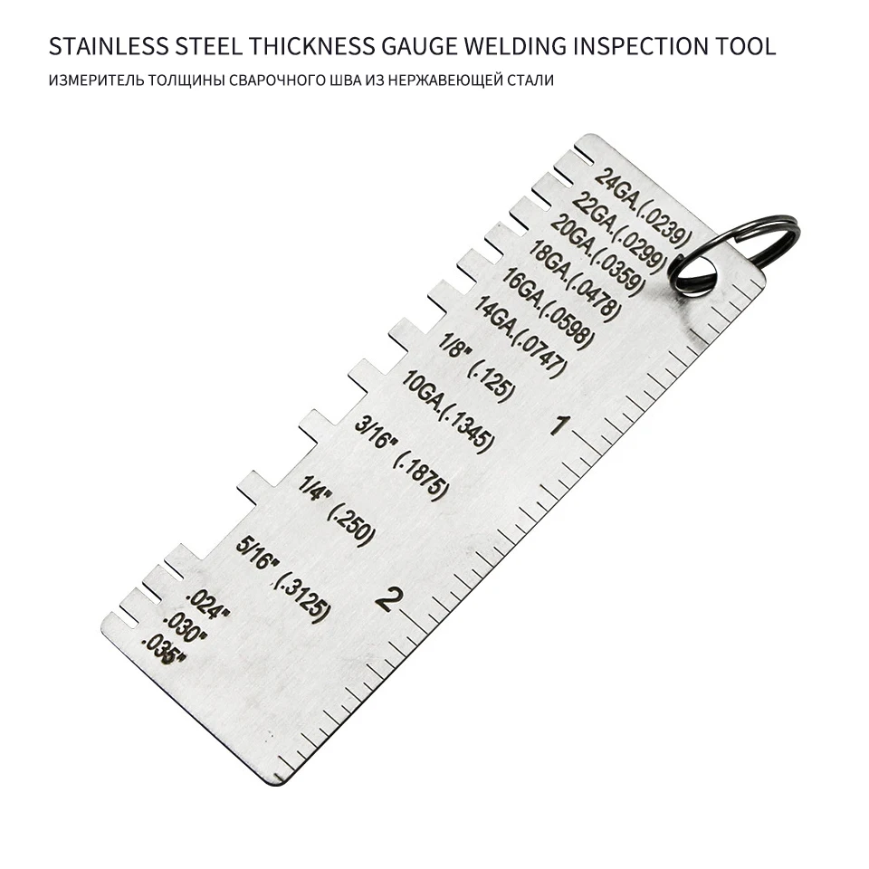 

Metal Sheet Thickness Gauge Stainless Steel Welding Inspection Tool Laser Scale Width Measuring Instrument For Electric Welder