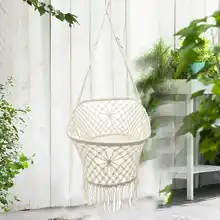 90X87X57 см белый Хлопковый детский гамак для сада, детские кроватки, хлопковый тканый канат, качели, патио, кресло, постельное белье, уход за ребенком