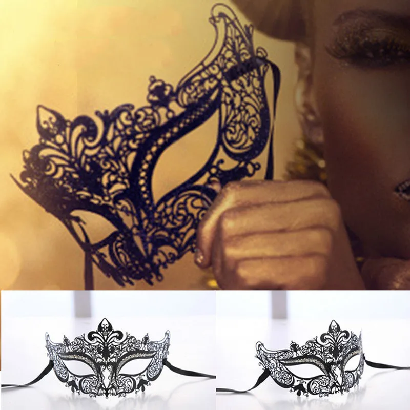 

Adult Metal Costume Masquerade Mask Venetian Ball Prom Event Mardi Gras Rhinestone Wedding Party Mask