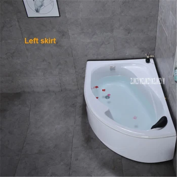

MSB3330 Small Size Fan-shaped Bathtub Household Independent Type Adult Acrylic Bathtub Modern Wall Corner Bathtub 1.2 Meters