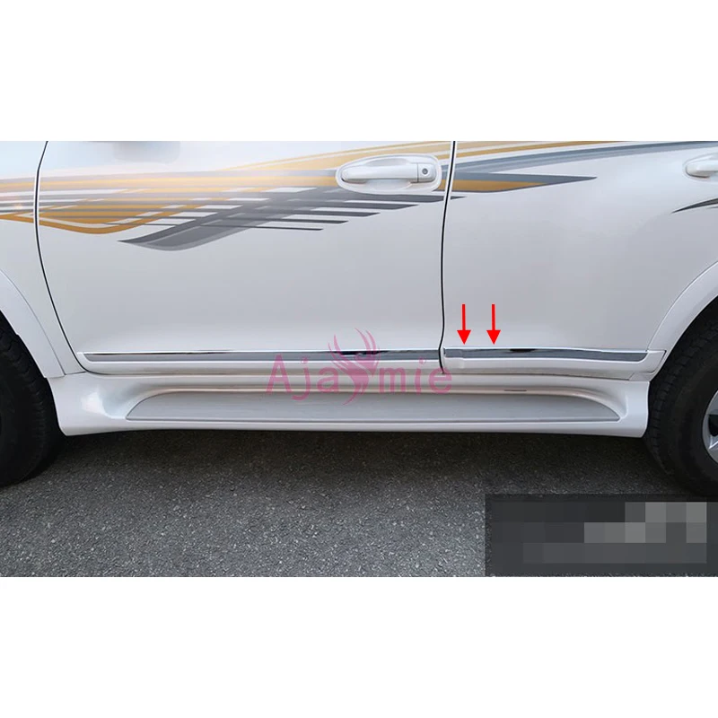 Аксессуары для Toyota Land Cruiser Prado LC150 FJ150 2010 2017 боковое украшение черная белая дверь