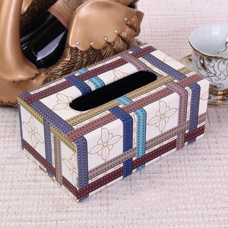 creative modern rectangular cute tissue box cover car tissue box holder