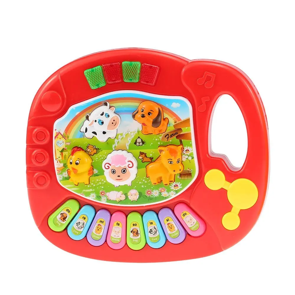 EBOYU(TM) Baby Kids Animal Farm Piano Electronic Keyboard Musical Educational Kids Toy Giftin