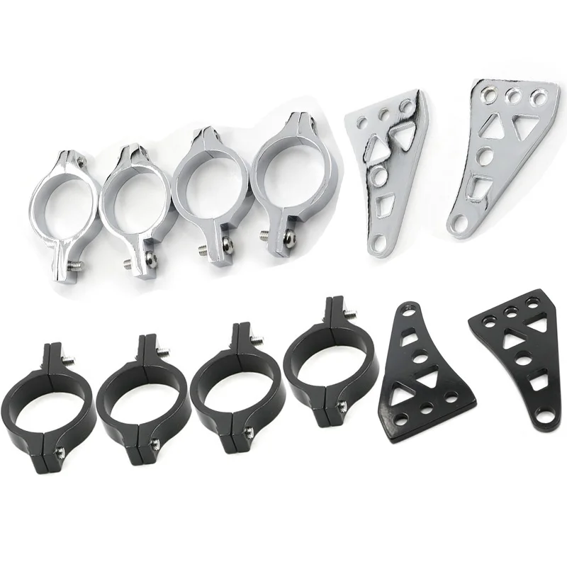 

For Honda Yamaha Harley Suzuki Custom Chopper Bobber Cafe Racer 39mm CNC Motorbike Headlight Fork Mounting Brackets Support Kit