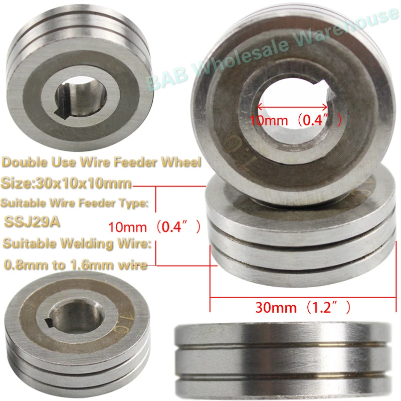 MIG Welding wire feeder wheel roller 0.8mm 1.0mm 1.2mm 1.4mm 1.6mm