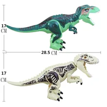 1/Set Jurassic World Tyrannosaurus Building Blocks Dinosaur Dilophosaurus Flee Dinosaur Motorcycle bricks toys for children gift new jurassic dilophosaurus flee dinosaur world lepins building block figures motorcycle base bricks educational toys for gifts
