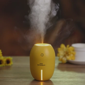 

1 Pcs Car Air Freshener Mute Humidifiers 180ML Lemon Ultrasonic USB Portable With LED Light Office Home Air Purifier Mist Maker