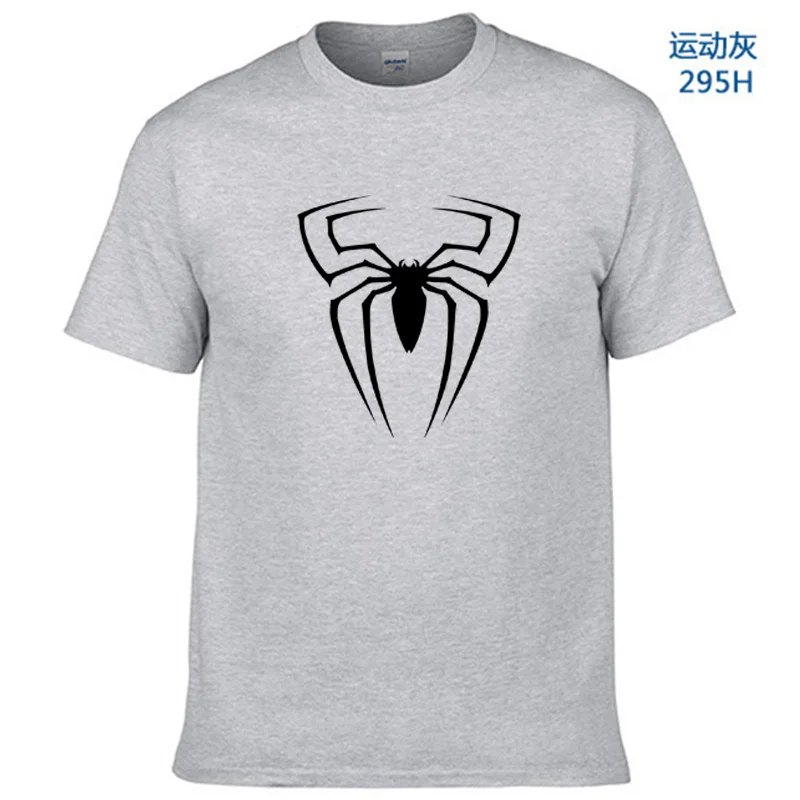 2018New Fashion Film Superhero Spiderman Print T Shirts Men Short Sleeve Summer T Shirts