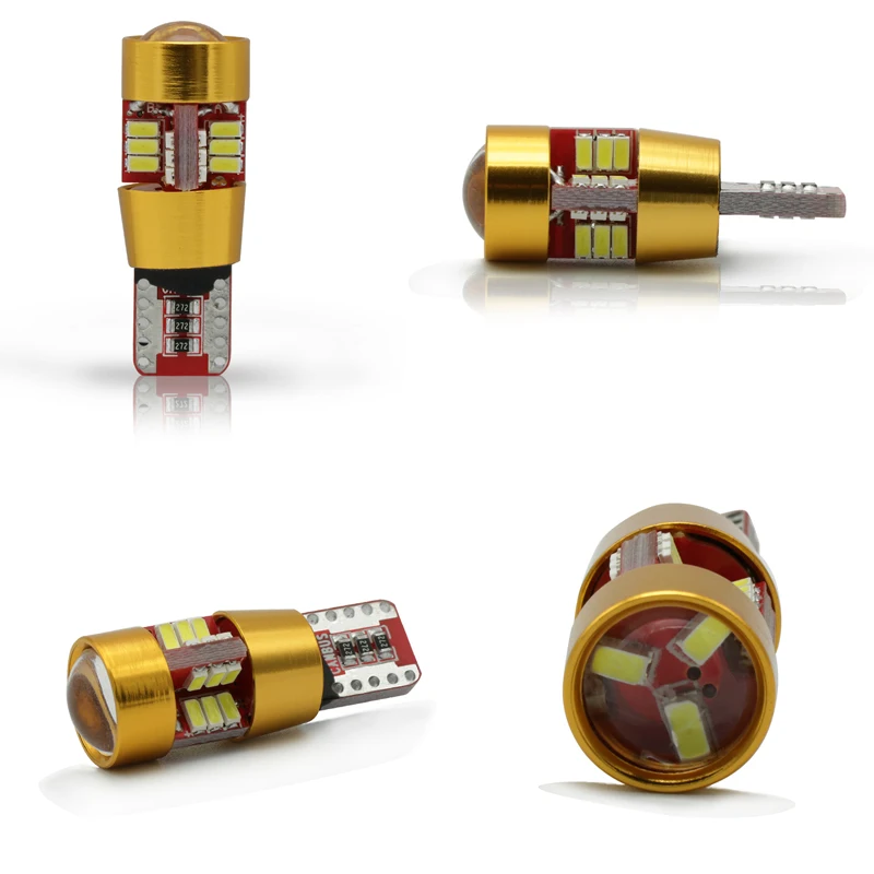 Автомобильные клиновидные боковые лампы габаритные огни T10 3014 27SMD W5W светодиодные