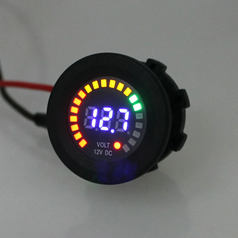 12 V LED Digital Auto Moto Voltmetro Presa Universale Auto Voltmetro
