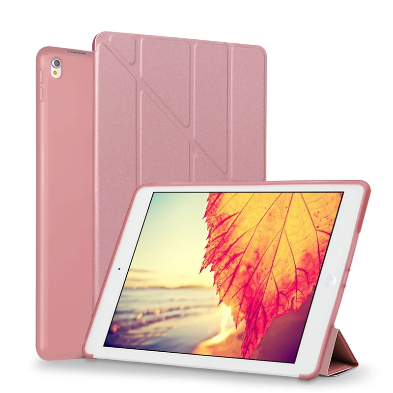 

Smart Auto Sleep/Wake Up Stand Holder Protective Case For iPad 2 3 4 Soft TPU Silicone Leather Cover Case For A1460 A1430 A1396