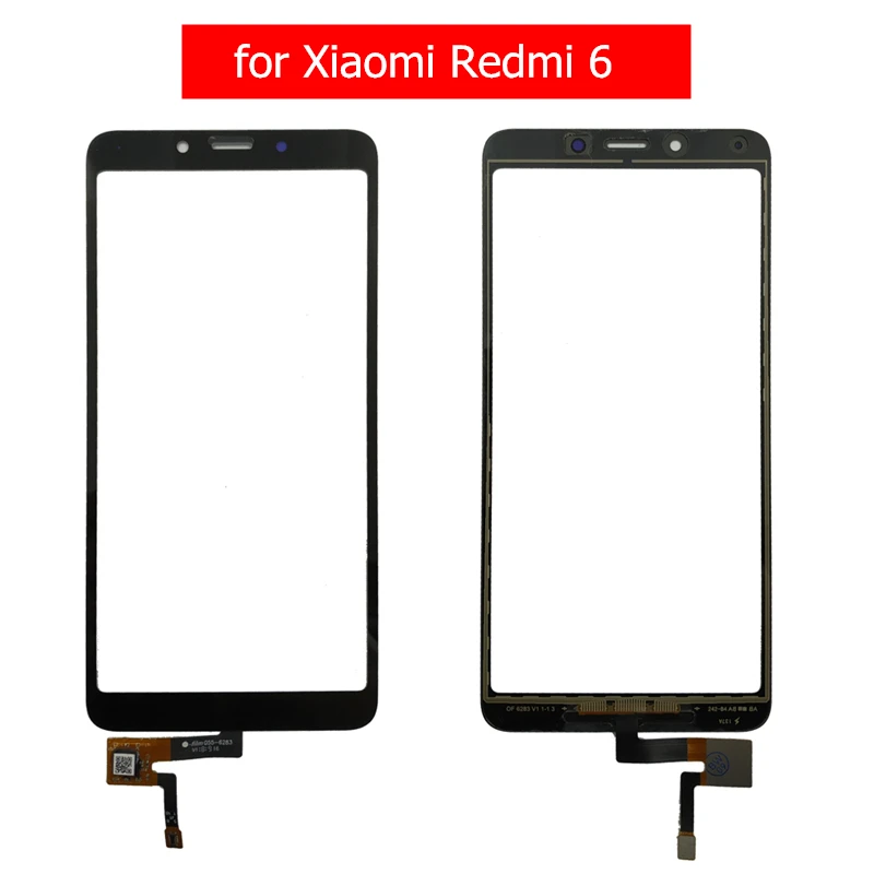 

for Xiaomi Redmi 6 Touch Screen 5.45" for Redmi6 Glass Panel Digitizer Sensor Touchpad Front Glass Panel Repair Spare Parts