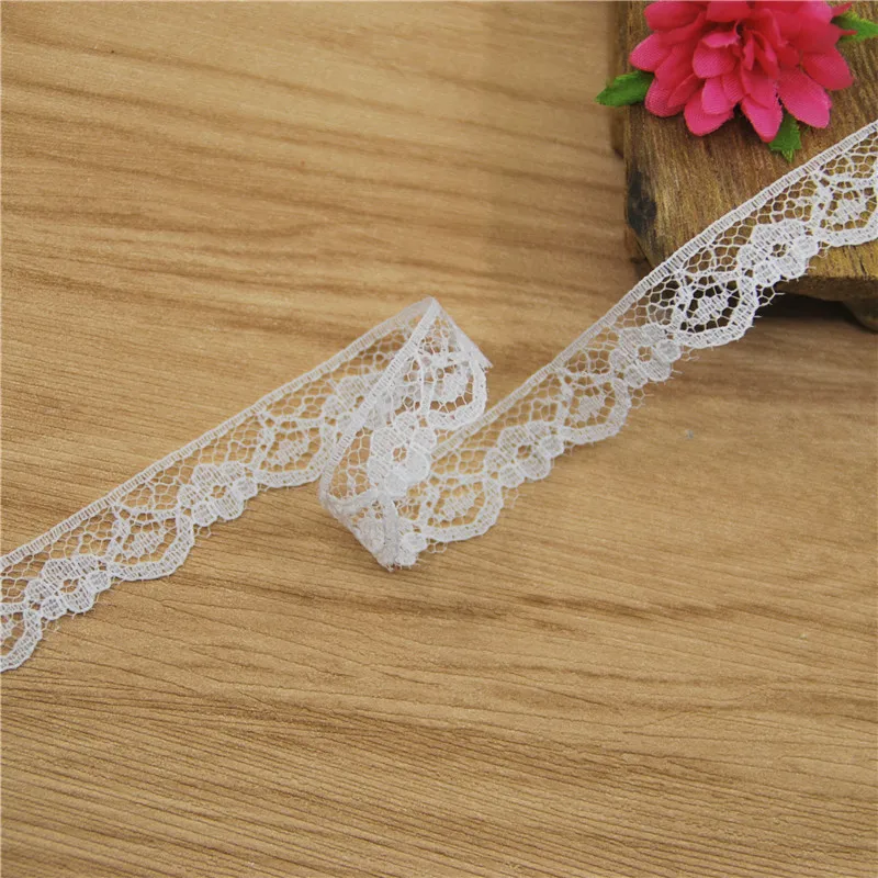 Top Flower Lace trim 13mm white Lace Fabric Trim Cheap Lace