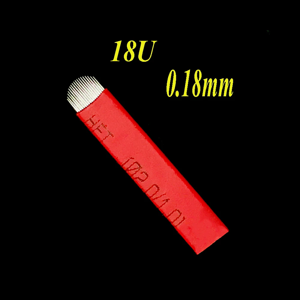 Новое поступление Lamina Tebori U 18 иглы для микроблейдинга 0 мм татуировки