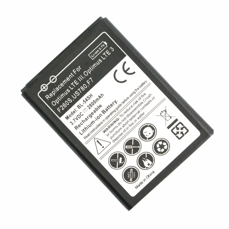Ciszean 2800mAh BL 54SH BL54SH сменный аккумулятор + универсальное зарядное устройство для LG