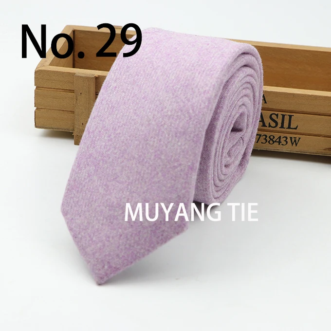 New Style Wool Viscose Tie 7cm Ties Fluffy Solid Color Corbata Slim Striped Necktie Cravat Clothing Accessories Warm Dot Ties