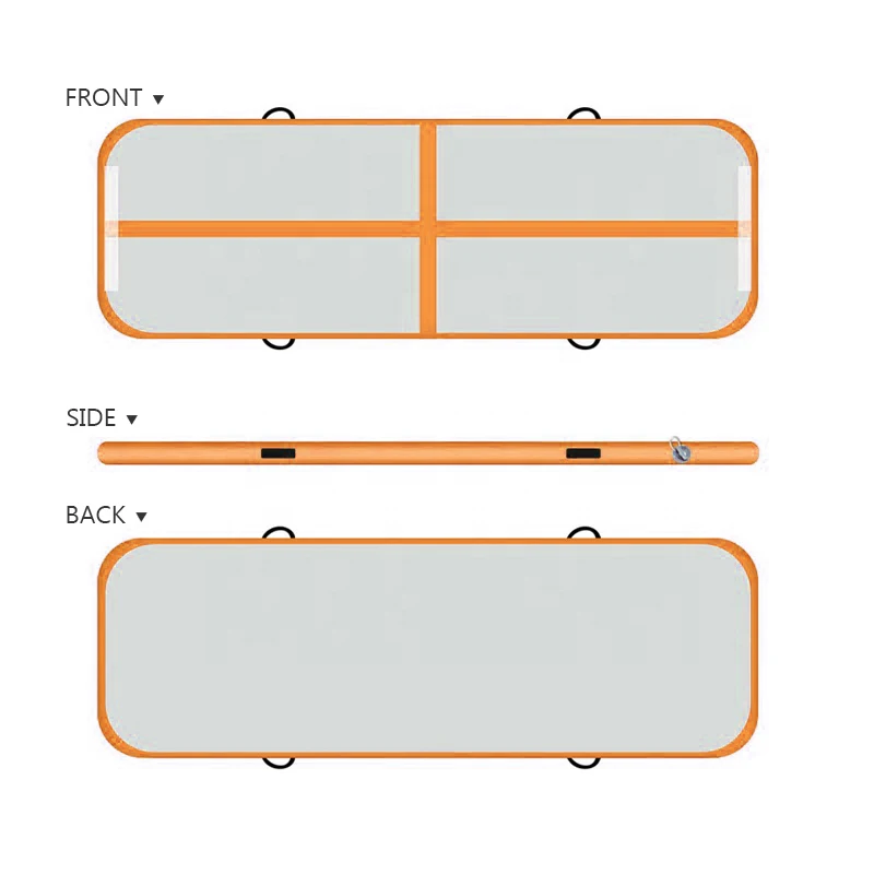 JIANIF 4/5/6m воздушная дорожка гимнастики надувной батут пол-батут для дома Коврик для йоги Олимпийских игр обучение дропшиппинг - Цвет: color orange
