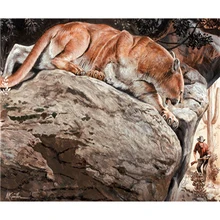 YIKEE декоративный холст масло ЖИВОПИСЬ по номерам, живопись по номерам обрамленные охотников и звери