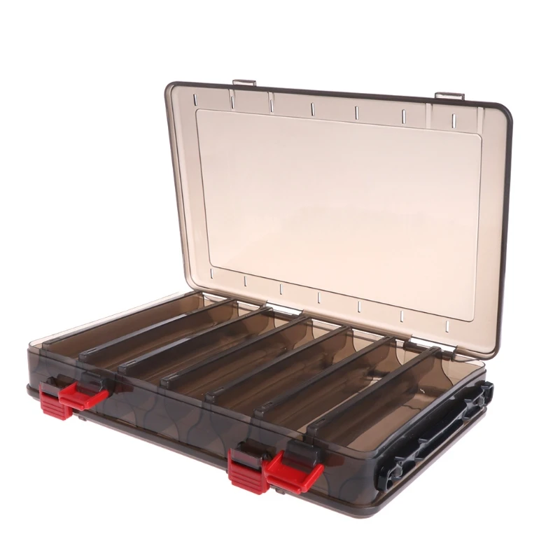 

2018 Fishing Box Bait Lure Hook Storage Double Side V Shaped Tackle 14 Compartments AUG6_40