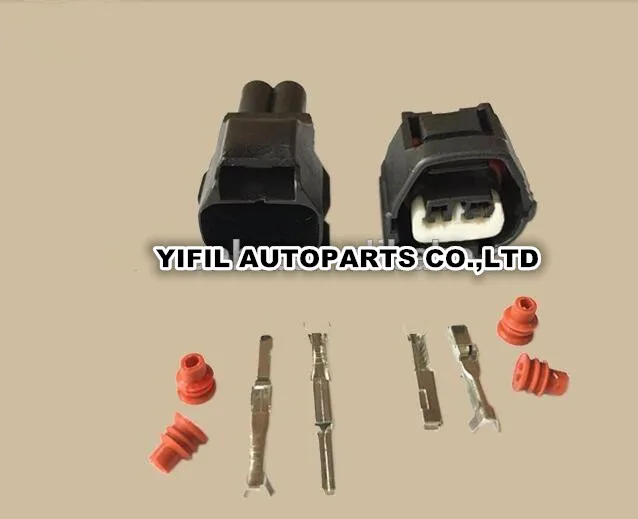 

10sets/lot Auto 2 Pin/Way Female Male Crankshaft Sensor Wire Harness Waterproof Connector For Lexus Toyota Reiz