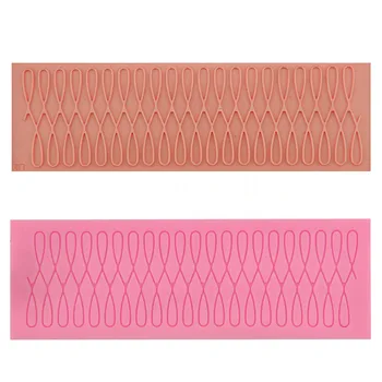 

Geometric pattern Lace Silicone Fondant Soap 3D Cake Mold Cupcake Jelly Candy Chocolate Decoration Baking Tool Moulds FQ1905