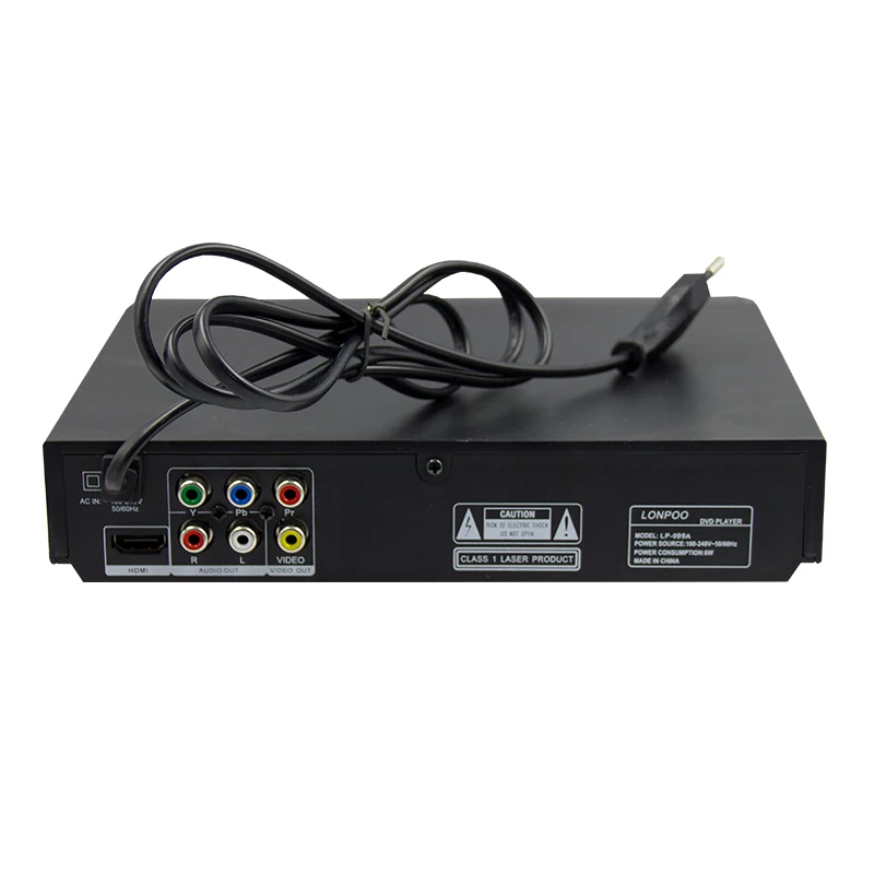  LONPOO Newest DVD Player Portable USB 2.0 DVD Player Multimedia Digital DVD TV Support HDMI Functio