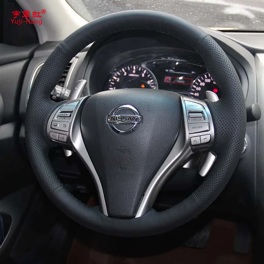 Чехлы на рулевое управление для NISSAN Teana 2013 X Trail 2014 Qashqai 2016 ручная работа