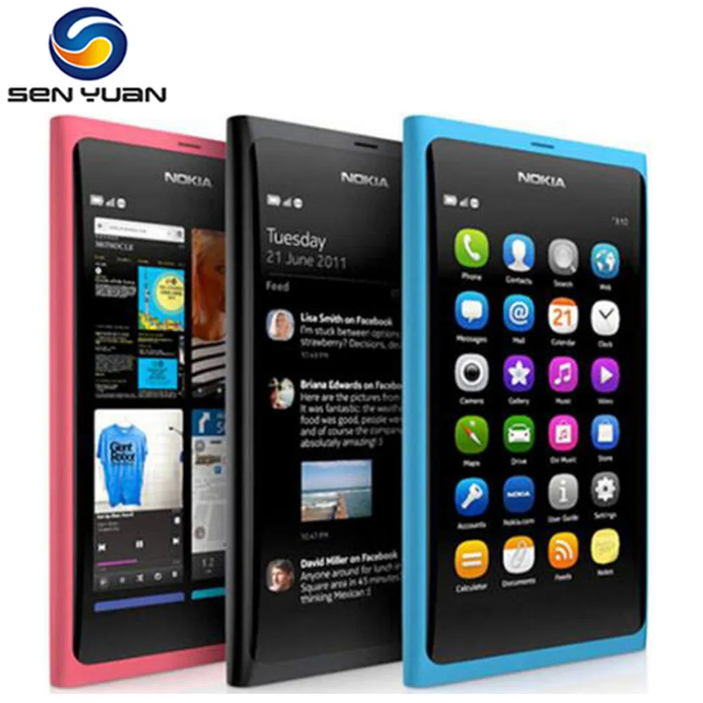 Original Nokia N9 N9-00 GPS WIFI 3G GSM 8 MP Camera 16GB ROM 1GB
