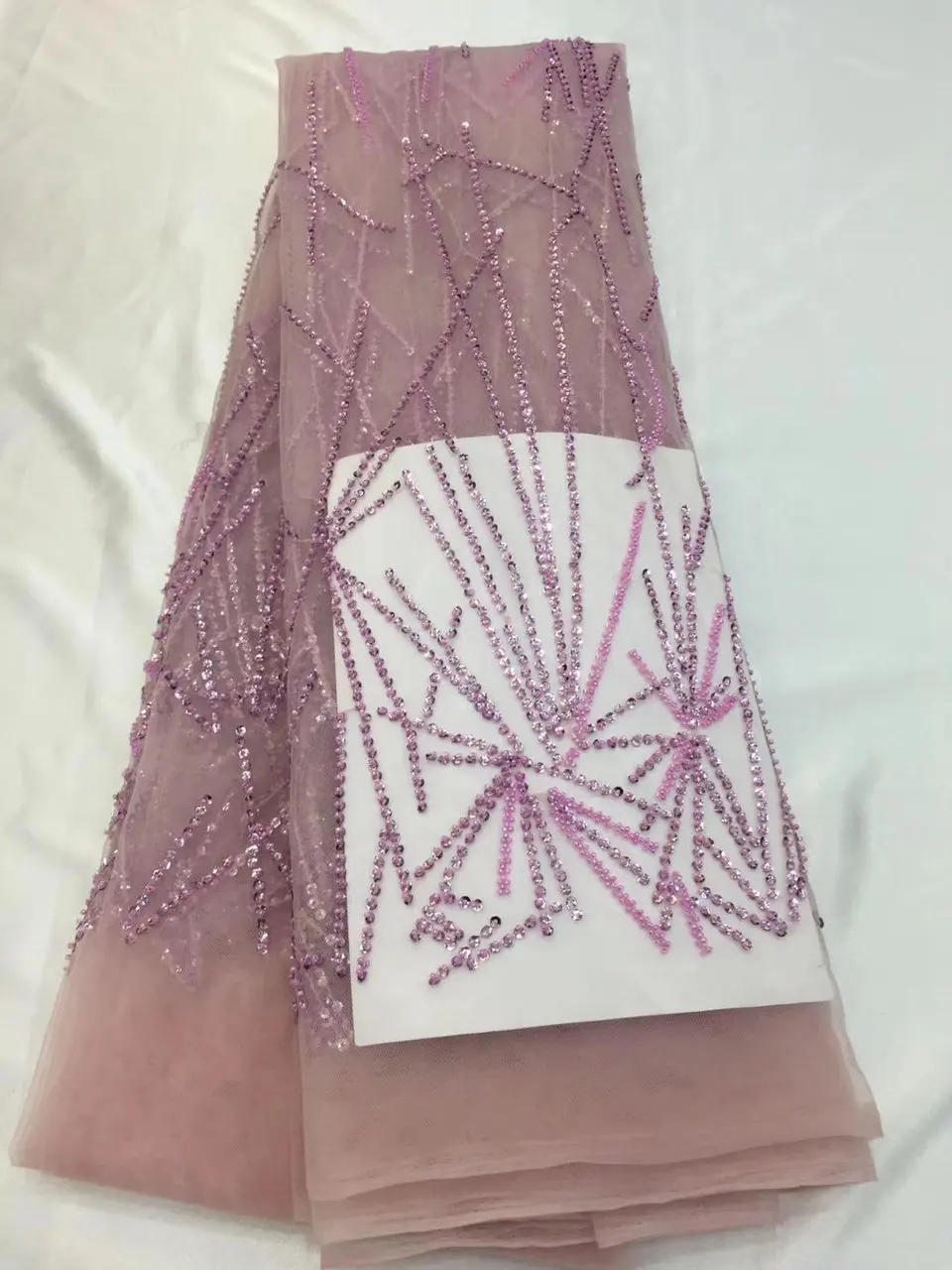 

New 2018 women Embroidery african tulle with nice sequins fabric french nigerian lace fabrics high quality