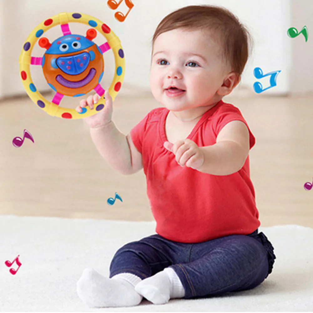 Baby Kids Music rattles Bell Sound Rattles Hand Bell Cute Cartoon