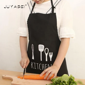 

2018 Hot Special Design Spoon Pattern Kitchen Apron Three Colors Cotton Aprons Nordic Wind Kitchen Apron Men and Women Unisex