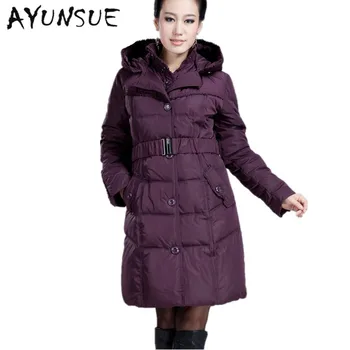 

Winter long duck down&parkas jackets women's 2020 new European American brand middle-aged thick coats for mother XL-XXXXL S1614