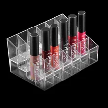 24 Lipstick Soporte de Exhibición del organizador del maquillaje de Acrílico Organizador Cosmético de Maquillaje Caja de Almacenamiento de Artículos Varios organizador Marca