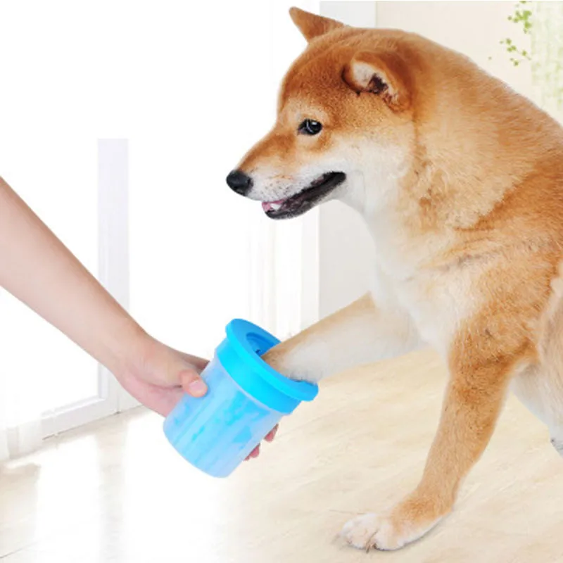 

Dog Accessories Pet Trumpet Silica Gel Foot Cup Easy To Use Softness And Gentle Dog Paw Cleaner Dog Washing Machine L14