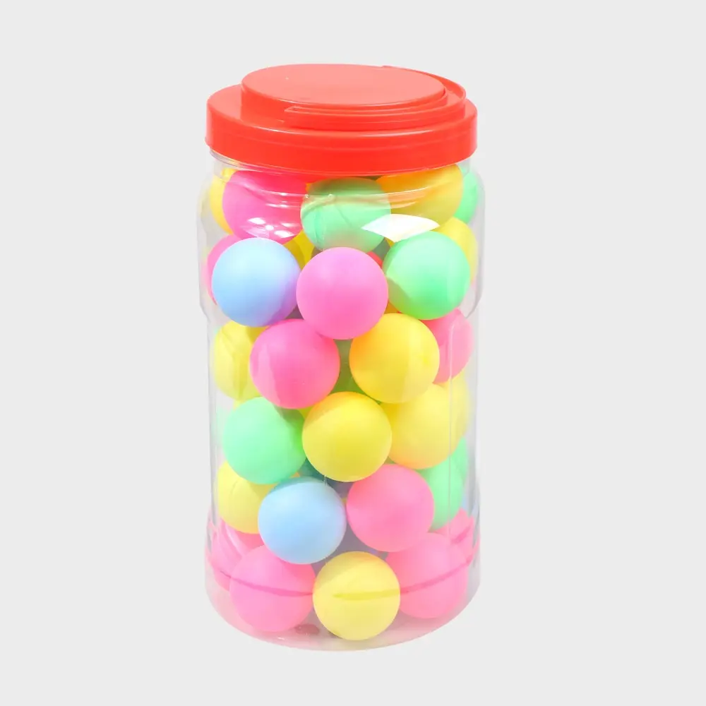 100/60/50 Pcs غرامة جودة بينغ بونغ كرات تنس طاولة كرات التدريب البلاستيك الكرة السائبة الملونة البلاستيك الديكور اللمس الكرة