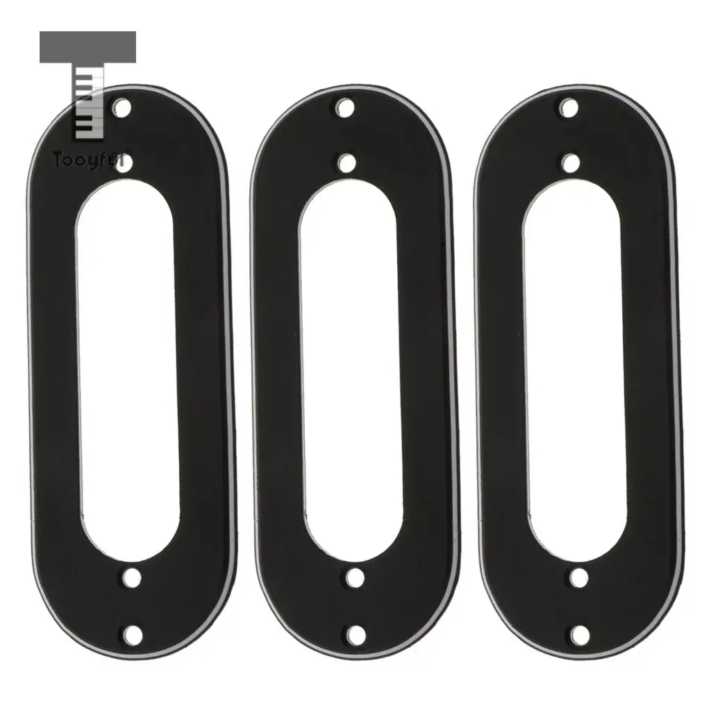 3pcs Metal Single Coil Pickup Mounting Ring for ST Style Guitar Replacements 10.5 x 4cm