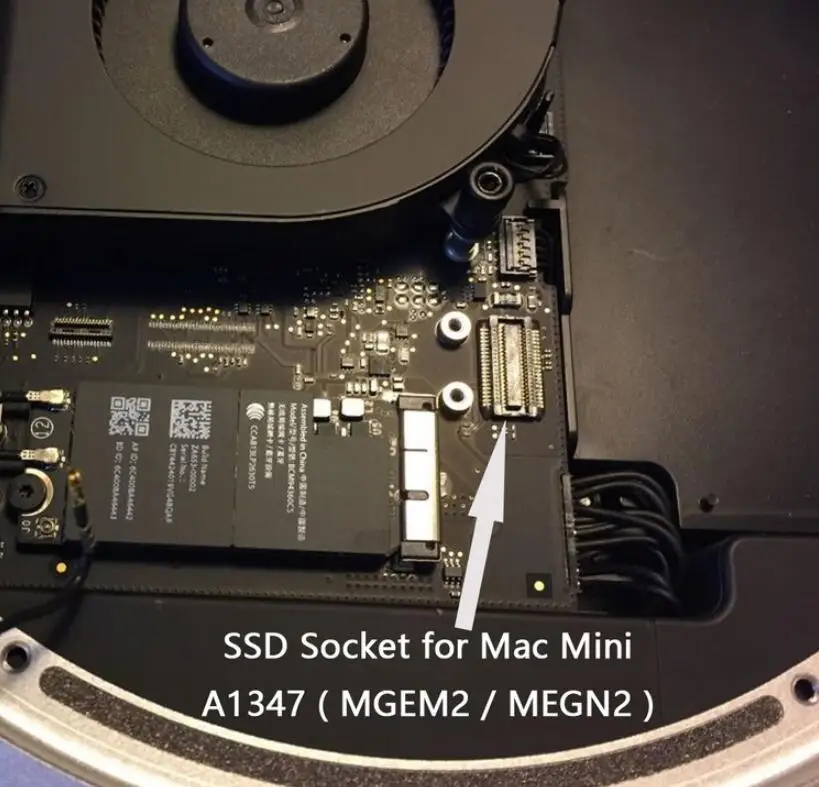 M2 M.2 NGFF M Key NVME Конвертор адаптер карта для 2014 Macbook Mini A1347 MEGEN2 MEGEM2 MEGEQ2 SSD|Компьютерные