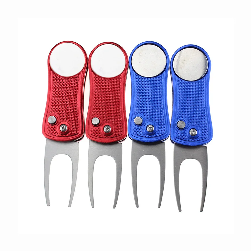 Golf Divot Tool Switchblade Golf Repair Divot Tool Putting Green Fork