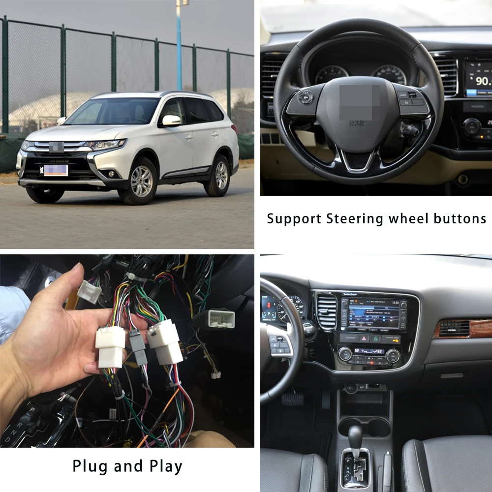 Sale Android 9.0 Car Radio 2 Din Gps Navigator Multimedia Player For Mitsubishi Outlander 2013 2014 2015 2018 Dsp Ips 64gb Rds PX6 1