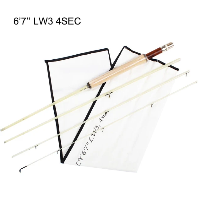 Aventik Fiberglass Fly Rod Ultra Light Medium Action 4section With