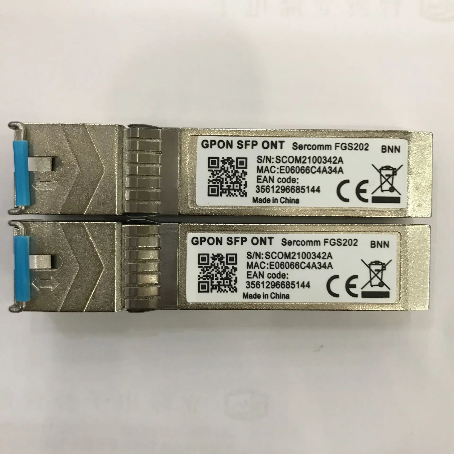 GPON SFP ONT Sercomm FGS202 SCOM2100342A