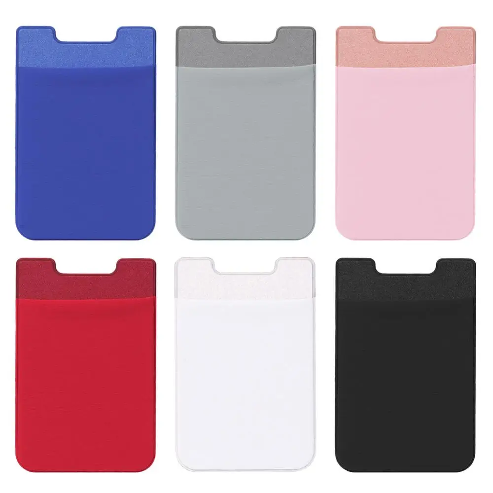 ظهر هاتف محمول بطاقات محفظة بحامل بطاقات الائتمان ID بطاقة جيب لاصق ملصق