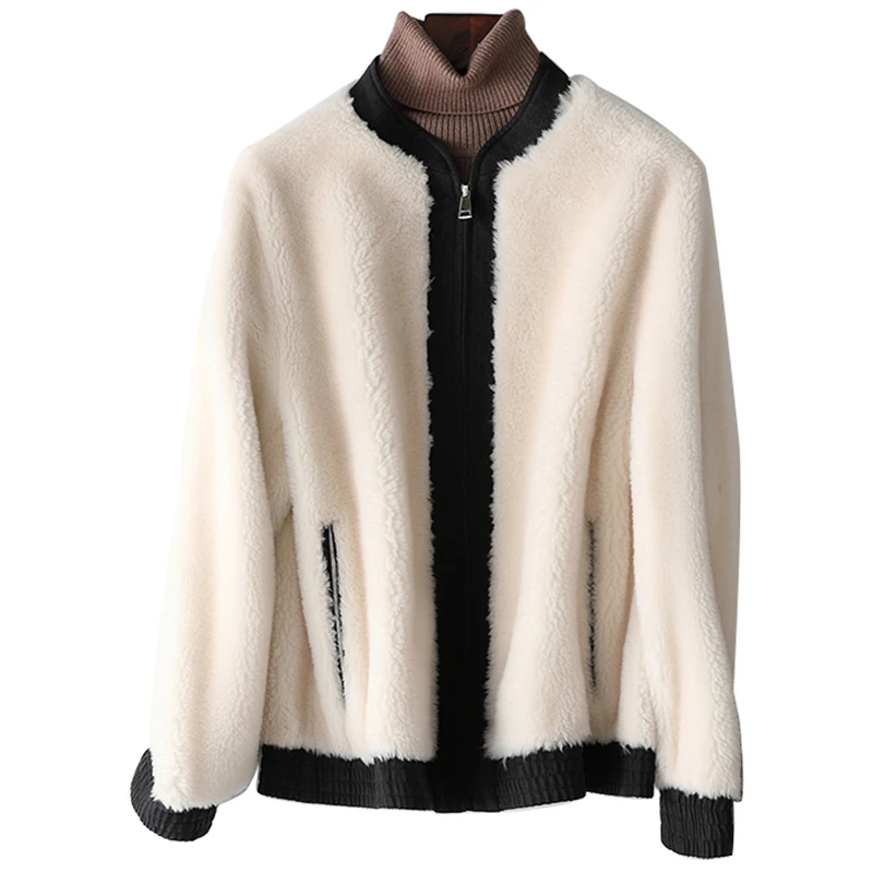 

Real Fur Coat 100% Wool Jacket Autumn Winter Coat Women Clothes 2019 Korean Sheep Shearling Tops Abrigo Mujer YS968630 ZT3027